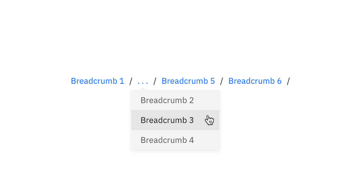 Truncated breadcrumbs